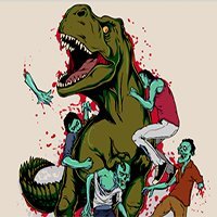 Игра Динозавры против зомби